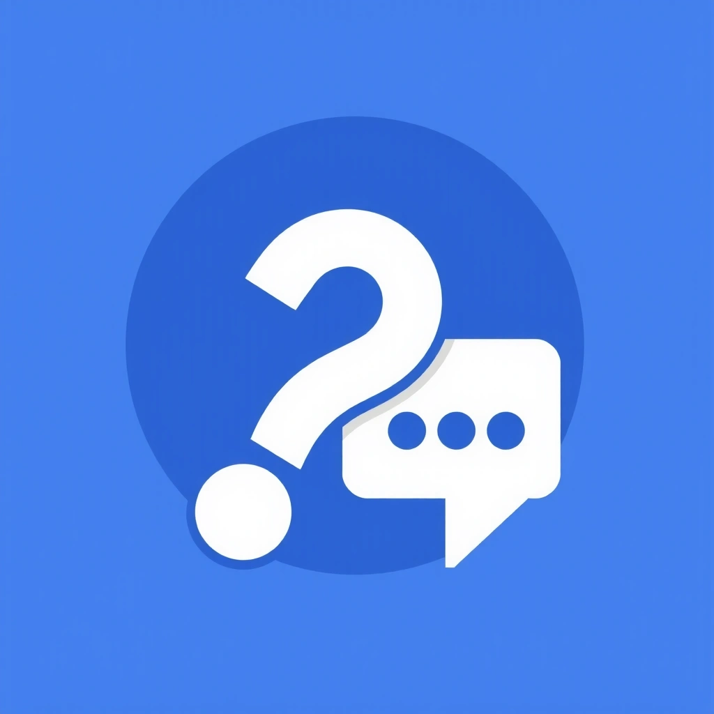 Icône de question et réponse