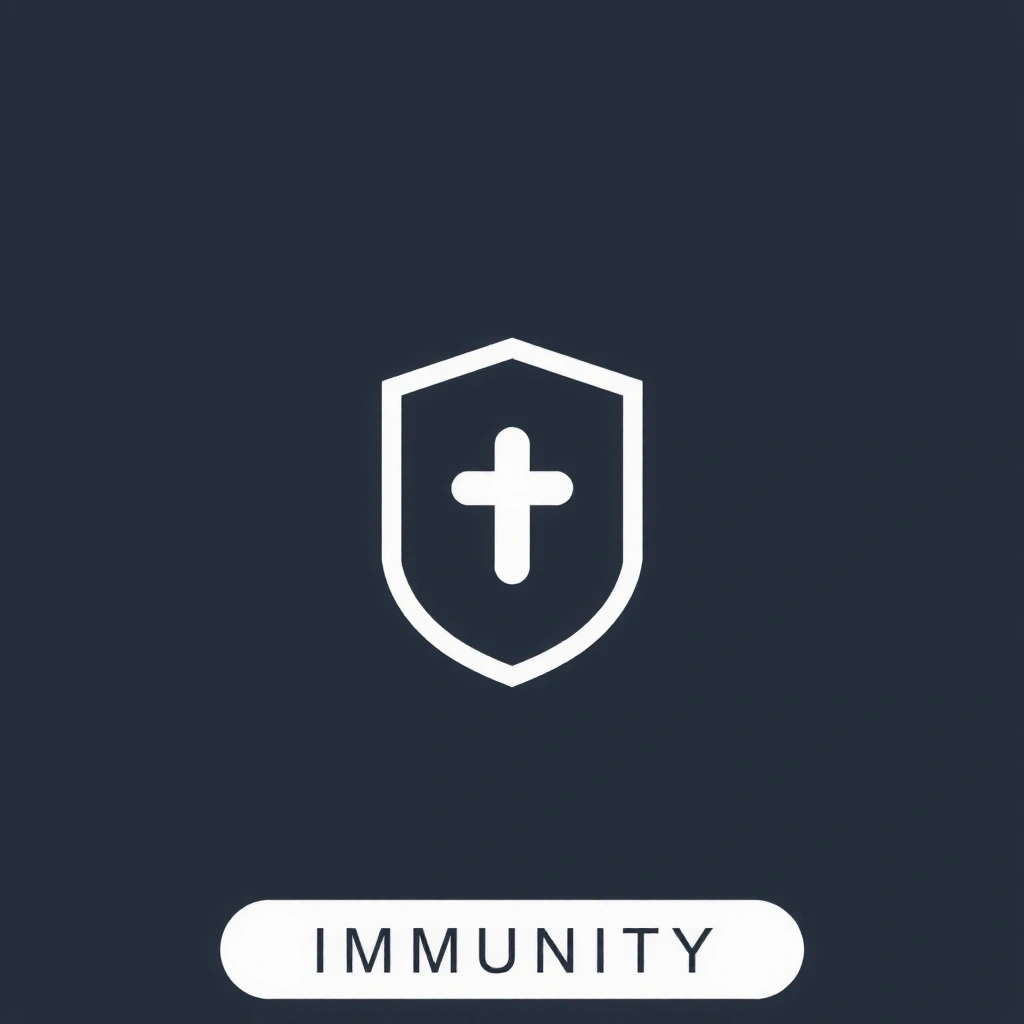 Icône représentant un bouclier ou une protection pour l'immunité.