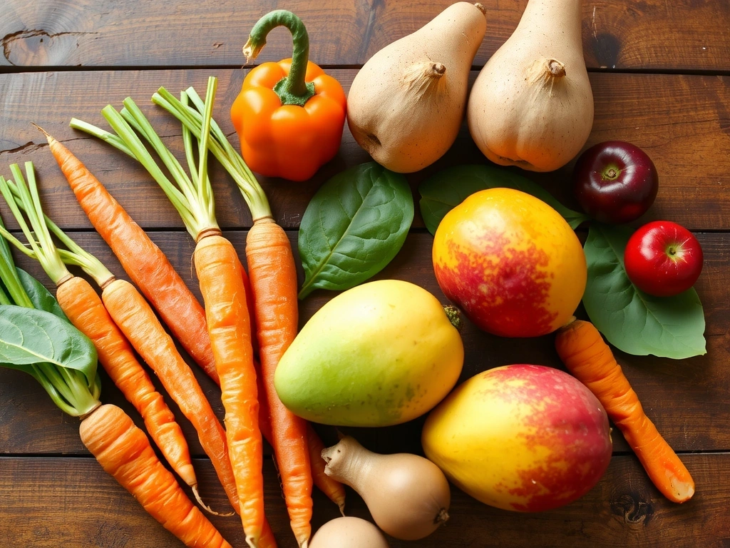 Des herbes médicinales et des baies colorées, symbolisant les remèdes naturels pour l'immunité.